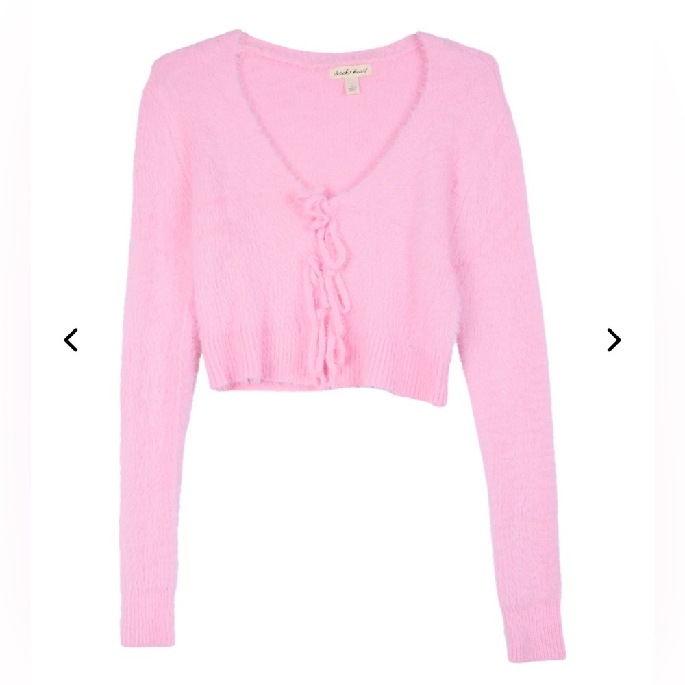 Pink Fuzzy Cardigan